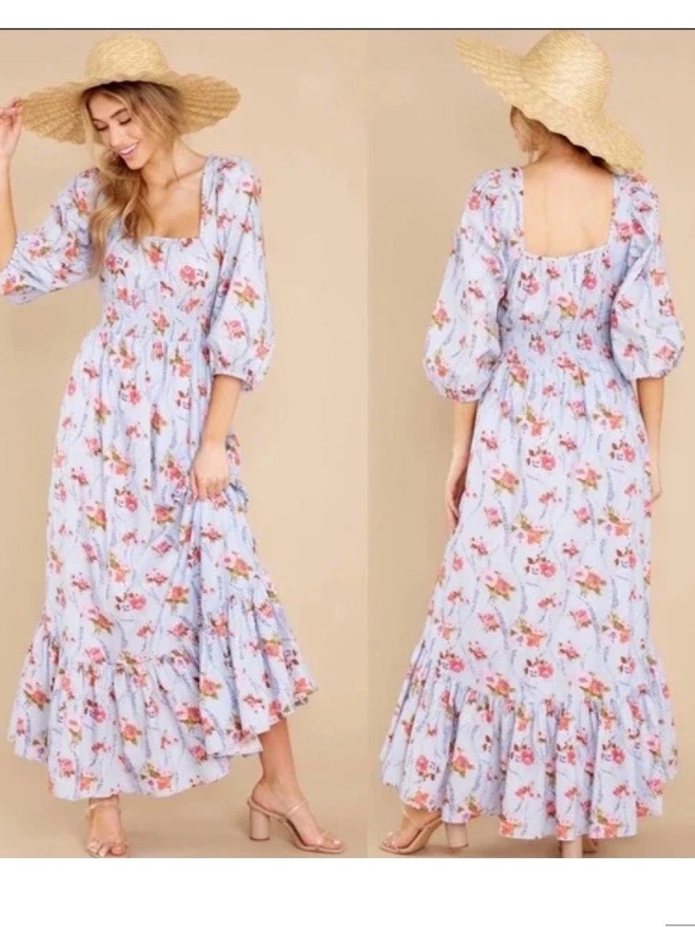LoveShackFancy Floral Maxi Dress